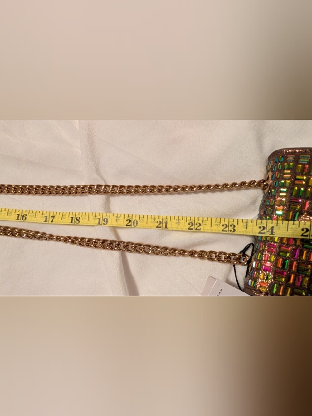 Kurt Geiger London Micro Kensington Crystals Crossbody Bag Rainbow NIB - Picture 7 of 10